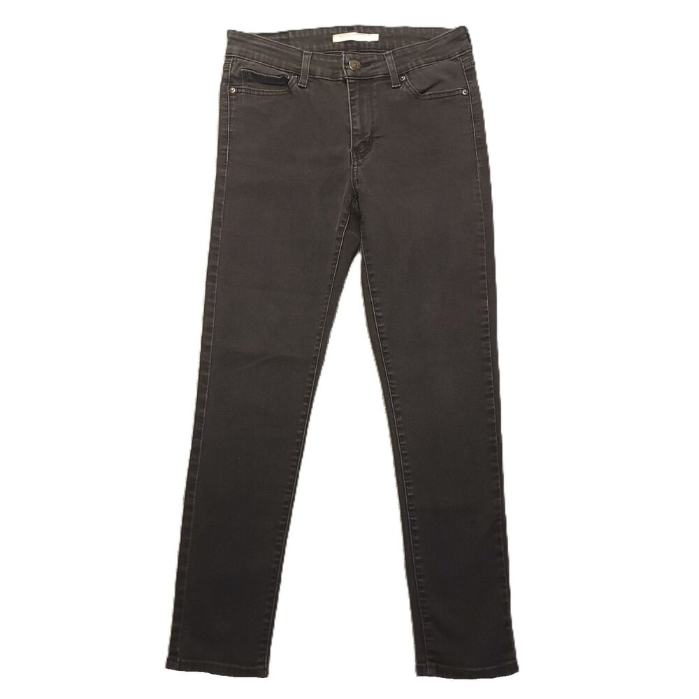 Levi’s 711 Skinny Ankle Jeans Women’s Size 26 Stretch Black Denim Pants